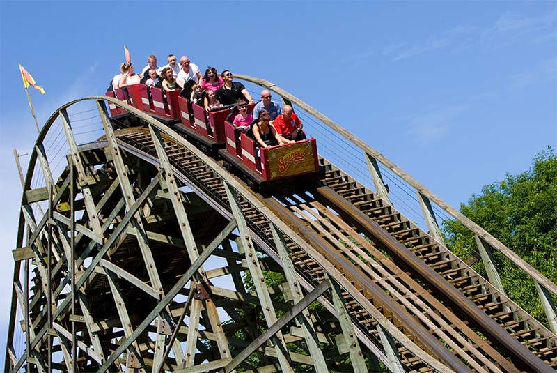 Rollercoaster at Gulliver's World Resort Warrington