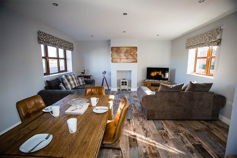 Interior of a cottage at Millmoor Farm Holidays