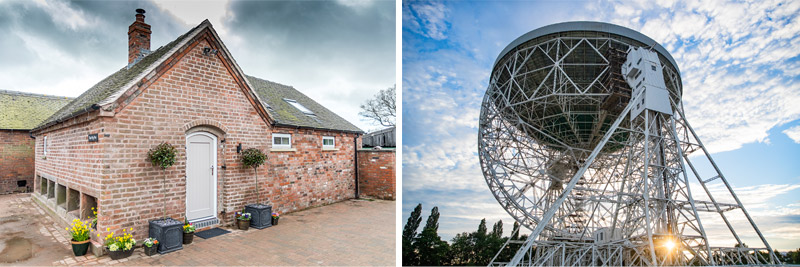 Betley Court and the Lovell Telescope