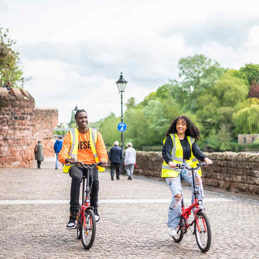 Couple on a Chester cycle tour