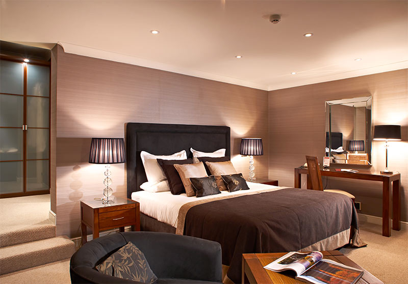 Bedroom at Rowton Hall Hotel and Spa